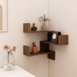 Avec un design pratique, l'étagère d'angle murale est destinée à être le point central de votre salon, chambre à coucher, etc ...
