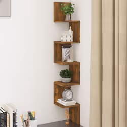 Avec un design pratique, cette étagère d'angle murale est destinée à être le point central de votre salon, chambre à coucher, ...