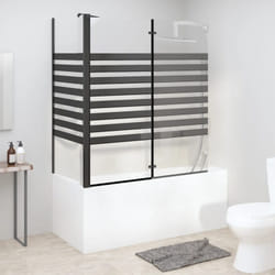 Cabine de douche à rayures 120x68x130 cm Verre trempé Vidaxl