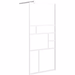 Apportez une nouvelle apparence esthétique à votre salle de bain avec ce mur de douche moderne en verre transparent ! Matéria ...