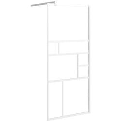 Vidaxl - Paroi de douche 90x195 cm esg Verre Blanc