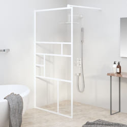 Vidaxl - Paroi de douche 100x195 cm esg Verre Blanc