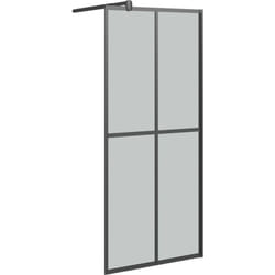 Cran de douche 90x195 cm Verre trempé foncé Vidaxl