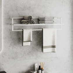 Vidaxl - Porte-serviettes Blanc 95x25x22 cm Fer