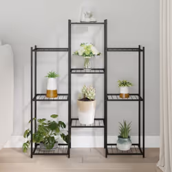 Ce support à fleurs est une solution idéale pour conserver et exposer vos plantes et divers autres articles. Matériau de qual ...