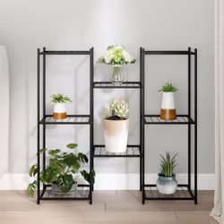 Ce support à fleurs est une solution idéale pour conserver et exposer vos plantes et divers autres articles. Matériau de qual ...
