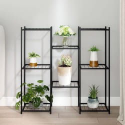 Vidaxl - Jardinière 83x25x80 cm Noir Fer