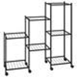 vidaXL Jardinière avec roues 83x25x83,5 cm Noir Fer - TU
