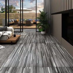 Vidaxl - Planches de plancher pvc autoadhésif 2,51 m² 2 mm Gris rayé