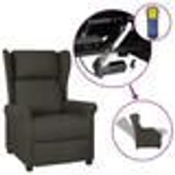 vidaXL Fauteuil inclinable électrique à oreilles taupe Tissu
