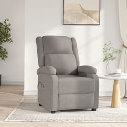 Vidaxl - Fauteuil inclinable électrique Taupe Tissu