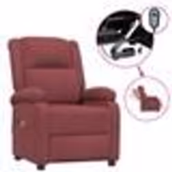 vidaXL Fauteuil électrique de massage Bordeaux Tissu - TU