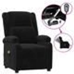 vidaXL Fauteuil électrique de massage Noir Velours - TU