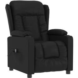 Vidaxl - Fauteuil inclinable électrique Noir Similicuir