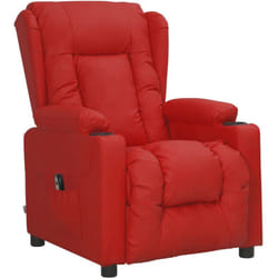 Vidaxl - Fauteuil inclinable électrique Rouge bordeaux Similicuir