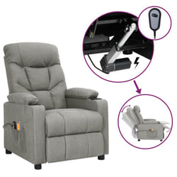 VidaXL 3098827 Fauteuil massant électrique Gris