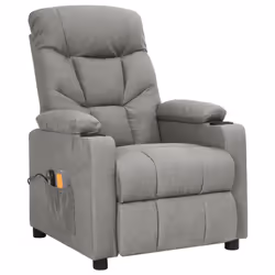 VidaXL 3098827 Fauteuil massant électrique Gris