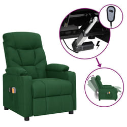 VidaXL 3098833 Fauteuil massant électrique Vert