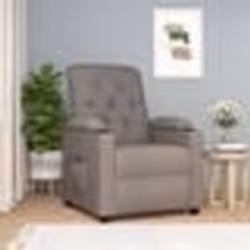 vidaXL Fauteuil inclinable électrique Taupe Tissu