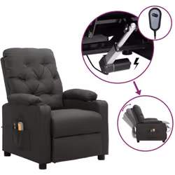 Asseyez-vous et détendez-vous dans ce fauteuil de massage électrique très confortable ! Fonction d'inclinaison électrique : l ...