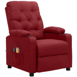 Vidaxl - Fauteuil électrique de massage Bordeaux Tissu