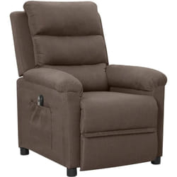 Vidaxl - Fauteuil inclinable électrique Taupe Tissu