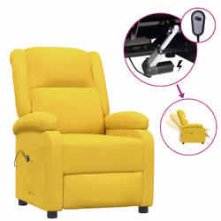 VidaXL 3100365, Tissu, Jaune, mousse, 700 mm, 930 mm, 980 mm