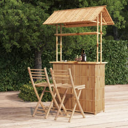 Vidaxl - Mobilier de bar 3 pcs Bambou