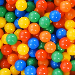 vidaXL Balles de jeu 250 pcs multicolore