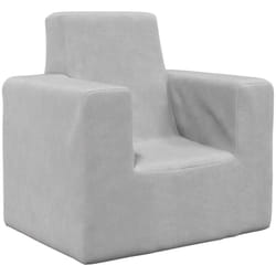 Vidaxl - Canapé pour enfants Gris clair Peluche douce