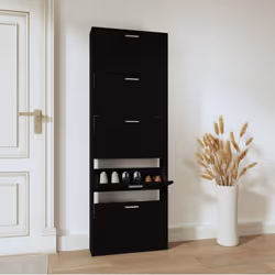 Cette armoire à chaussures, au design moderne et élégant, est un excellent meuble pour ranger vos chaussures de manière organ ...