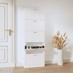 Cette armoire à chaussures, au design moderne et élégant, est un excellent meuble pour ranger vos chaussures de manière organ ...