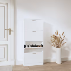 Cette armoire à chaussures, au design moderne et élégant, est un excellent meuble pour ranger vos chaussures de manière organ ...