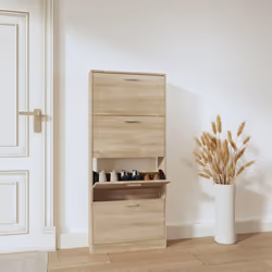 Cette armoire à chaussures, au design moderne et élégant, est un excellent meuble pour ranger vos chaussures de manière organ ...