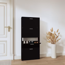 Cette armoire à chaussures, au design moderne et élégant, est un excellent meuble pour ranger vos chaussures de manière organ ...