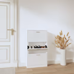 Cette armoire à chaussures, au design moderne et élégant, est un excellent meuble pour ranger vos chaussures de manière organ ...