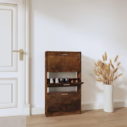 Cette armoire à chaussures, au design moderne et élégant, est un excellent meuble pour ranger vos chaussures de manière organ ...