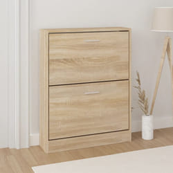 Vidaxl - Armoire à chaussures Chêne 59x17x81 cm Bois d'ingénierie
