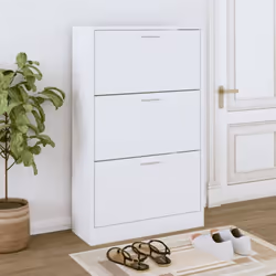 Cette armoire à chaussures, au design moderne et élégant, est un excellent meuble pour ranger vos chaussures de manière organ ...