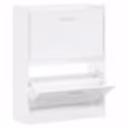 vidaXL Armoire à chaussure Blanc brillant 63x24x81 cm Bois ingénierie