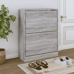 Vidaxl - Armoire à chaussures Sonoma gris 63x24x81 cm Bois d'ingénierie