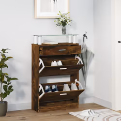 Cette armoire à chaussures, au design moderne et élégant, est un excellent meuble pour ranger vos chaussures de manière organ ...