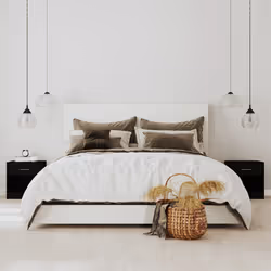 VidaXL 342583 Table de nuit et table de chevet Noir