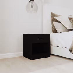 VidaXL 342583 Table de nuit et table de chevet Noir