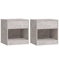 VidaXL 342584 Table de nuit et table de chevet Couleur du béton