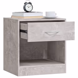 VidaXL 342584 Table de nuit et table de chevet Couleur du béton - Vue supplémentaire 5