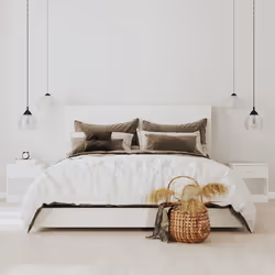 VidaXL 342585 Table de nuit et table de chevet Blanc