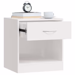 VidaXL 342585 Table de nuit et table de chevet Blanc - Vue supplémentaire 5