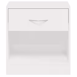 VidaXL 342585 Table de nuit et table de chevet Blanc - Vue supplémentaire 8