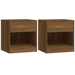 VidaXL 342588 Table de nuit et table de chevet Chêne